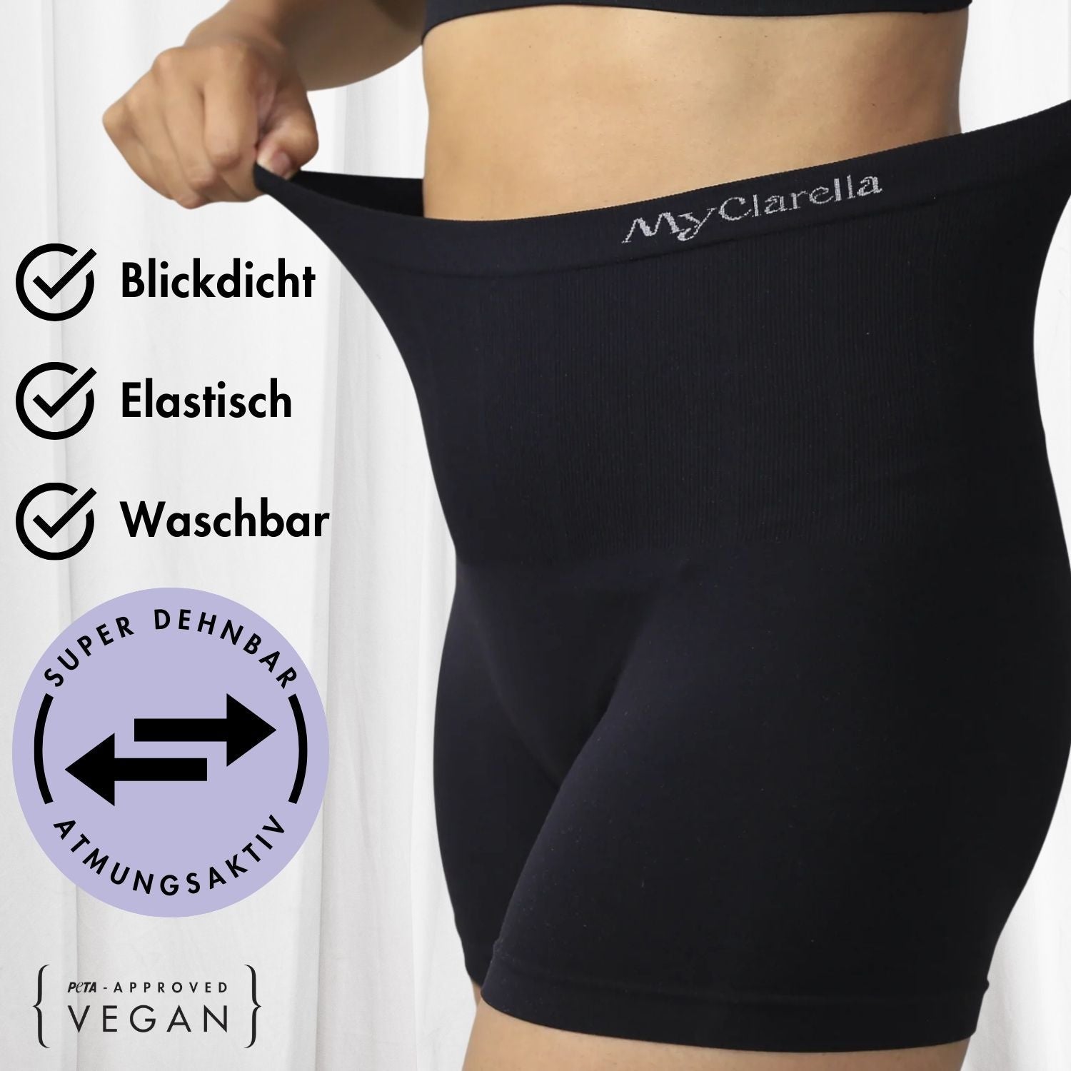 The Mama Panty - Postpartum Panty Unterwäsche von Schwangerschaft bis Wochenbett - MyClarella - blickdicht, elastisch und super dehnbar, waschbar und atmungsaktiv