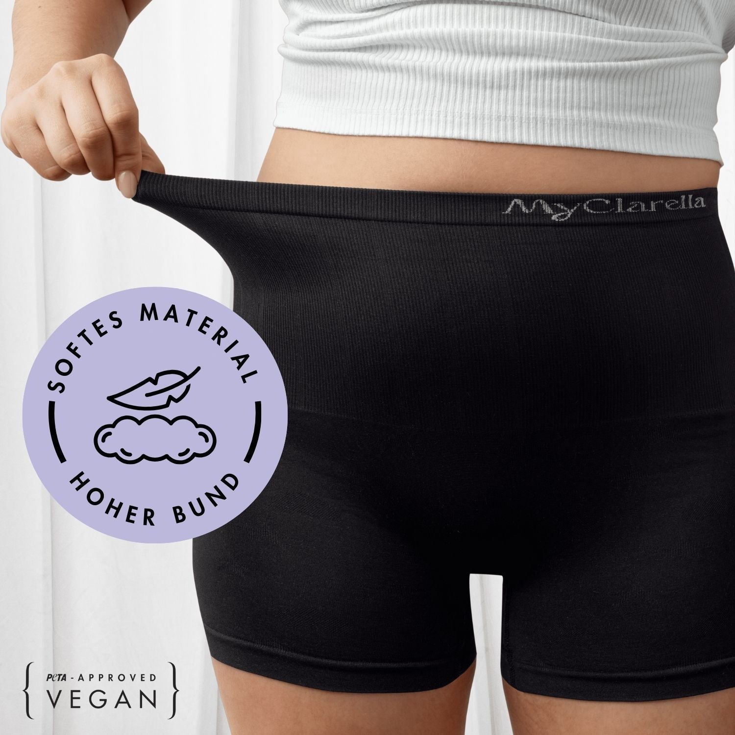 The Mama Panty - Postpartum Panty Unterwäsche von Schwangerschaft bis Wochenbett - MyClarella - softes Material und mit hohem Bund